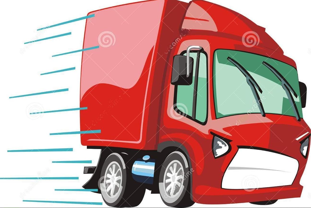 fast-shipping-truck-to-deliver-goods-traveling-high-speed-34506170